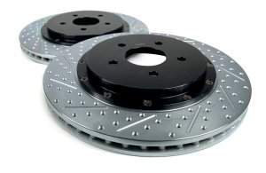 Chevrolet Corvette Stingray Brake Rotor (2) - Rear - Baer Brakes - Eradispeed+ 2-Piece Slot & Drilled - Black Anodized - `14-`19 Chevrolet Corvette Stingray Brake Rotor (2) - Rear - Baer Brakes - Eradispeed+ 2-Piece Slot & Drilled - Black Anodized - `14-`19